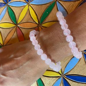 bracelet quartz rose 8