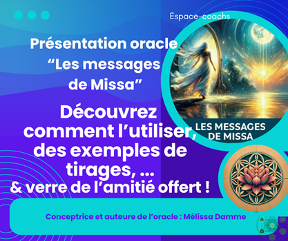 Découverte oracle "Les messages de Missa" - 2/11/2024 à Vielsalm - événement gratuit