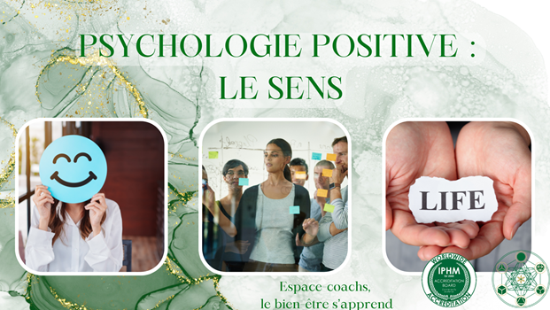 Psychologie positive - jour 5  : le sens - Formation 2/6/25 à Verlaine