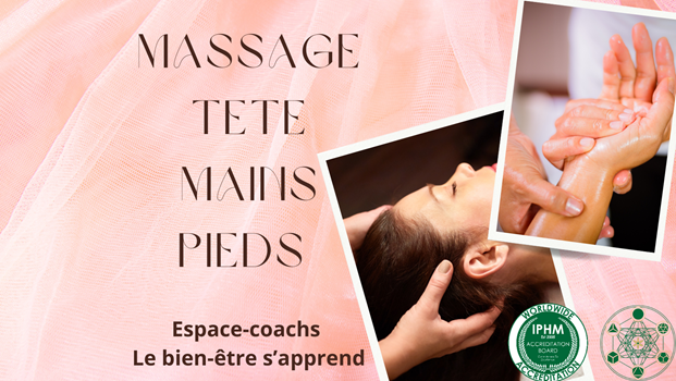 Massage tête- mains-pieds - Formation certifiante 29/1/25 à Verlaine